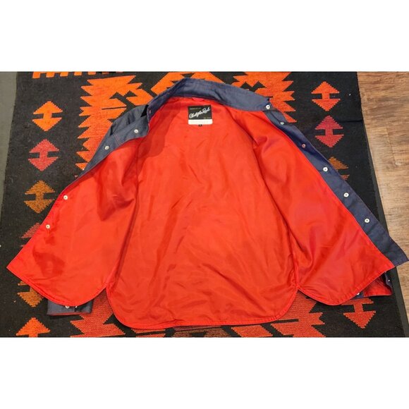 Christopher Road Denim Western Shirt Jacket With Red Stitching & Snap Buttons - Picture 3 of 9